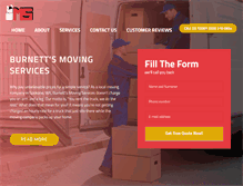 Tablet Screenshot of burnettsmovingservices.com
